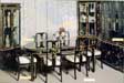 Black Lacquer Dinning Table with 6 Chairs - HA1920/23