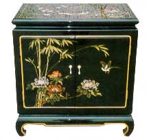 Black Lacquer End Table #HA-2009