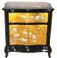 Black Lacquer w/Gold Leaf Finish End Table #HA-2019